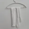 Women white long stack socks thin breathable summer casual knee high socks SKU variant - Basic White