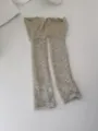 Women vintage lace leg warmers sweet cute floral stacking socks casual daily hosiery - Matcha Green