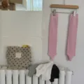 Knit stirrup leg warmers pink variant, stylish stackable thermal socks for daily outfit wear. - One Size / Pink
