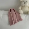 Jambières tricotées roses pour femmes hiver mignon mélange de laine chaussettes esthétiques. - Taille unique / Rose Canneberge