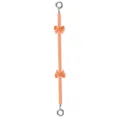 Cadena de teléfono con cuentas rosadas y lazos lindos, detalle de correa para funda. - Lazo Con Cuentas / Naranja Rosado
