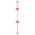 Dettaglio cinturino per telefono in perle rosa, catena per telefono con fiocco carino. - fiocco con perline / Rosa