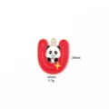 Cute panda diamond pendant detail shot, zinc alloy material, size 24x28mm, jewelry accessory. - 6# Letter U