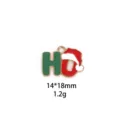 Kerst legering emaille bedels hanger voor DIY sieraden maken accessoires 14x18mm. - 4# HO rode hoed
