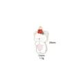 Metal bear charm close-up detail, pink and white enamel pendant for DIY jewelry making. - 13# Shy Bear