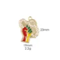 Juneteenth African map fist pendant charm zinc alloy jewelry accessory 23x19mm 2.2g - 14# Boxing Chain