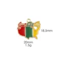 Metal Juneteenth USA map pendant charm alloy jewelry accessory for DIY necklace keyring 20mm - 15# Map