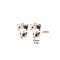 Schattige Kat Emaille Hanger Legering DIY Sieraden Bedel Sleutelhanger Ketting Mooi - 2# Zwart-bruine kat