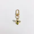 Portachiavi ape smalto strass carino ciondolo in metallo borsa fascino accessorio squisito - A Righe Gialle e Nere