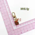 Christmas metal keychain with cute gift box and snowman charms, lightweight and decorative. - S3 Christmas Gift & Snowman