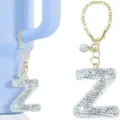 Strass Buchstabe Z Becher Anhänger Schlüsselanhänger, glänzendes Alphabet Wasserflasche. - Buchstabe Z