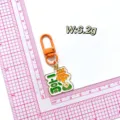 An inspiring metal exam blessing keychain with orange clasp student gift pendant. - Academic Success