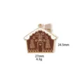 Zinklegering peperkoek huisje bedel hanger voor DIY sieraden maken ketting sleutelhanger. - 1# Huis