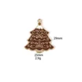 Kerstboom metalen bedel zinklegering hanger bruin emaille DIY sieraden accessoire - 2# Bruine boom