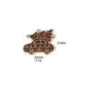 Kerstauto boom metalen hanger DIY bedel voor ketting sleutelhanger 25x21mm 3.1g - 3# Bruine auto