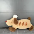 Adorable chef baguette dog plush toy, cute stuffed animal pillow and soft hugging cushion for kids. - Small 30cm