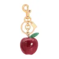 Niedlicher glitzernder roter Apfel Schlüsselanhänger und Taschenanhänger mit goldener Hardware - Stil 3 (Einzeln)