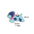 Leuke blauwe puppy legering hanger charm voor DIY sieraden maken halsketting sleutelhanger - Stijl 1