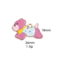 Leuke cartoon hond zinklegering bedel hanger voor DIY ketting sieraden accessoires 26x18mm - 3#