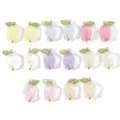 Colorful glass tulip flower charms DIY jewelry pendants for handmade crafts and accessories. - Multicolor