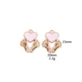 Pendentif pieds de bebe coeur en alliage de zinc DIY bijou accessoire charm 25mm 2.2g detail - Empreinte Cœur Rose