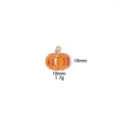 Enamel pumpkin charm pendant 18mm DIY jewelry making accessory for necklace keychain - Small Pumpkin