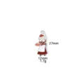 Thanksgiving pumpkin pilgrim pendant zinc alloy DIY charm necklace keyring 27mm - Girl White K
