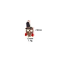 Detailed close-up view of a cute owl pendant charm with top hat, ideal for DIY jewelry crafting. - Black Owl