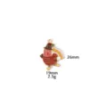 Cute Thanksgiving turkey enamel charm pendant zinc alloy DIY jewelry making necklace keychain - Rooster