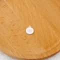 Kleine witte geëmailleerde pootafdruk metalen bedel hanger voor DIY sieraden armband sleutelhanger - Roze Berenpoot