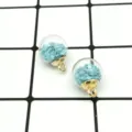 Cute glass ball star pendant DIY jewelry accessories for handmade necklaces and bracelets. - Light Blue