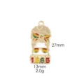 Juneteenth theme zinc alloy pendant charm, 1865 holiday fashion DIY jewelry accessory. - 17# Girl