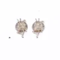Dijotes de bola de hilo dorado aleación DIY joyería colgantes pendientes accesorios. - Ovillo de lana / 22x13mm / Dorado