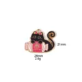 Zinc alloy Halloween black cat candy charm DIY pendant jewelry accessories for necklace key - 5# Black Candy Cat