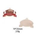 Pendentif en métal émaillé football alliage accessoire de bijoux DIY pour bracelet collier - Pendentif Inscription Football