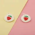 DIY enamel strawberry alloy charms pendants for handmade bracelets keychains jewelry making parts. - 7# Red Strawberry