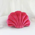 Cuscino peluche conchiglia rosa morbido velluto per camera da letto accogliente arredamento - Rosso rosa