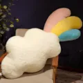 Joli coussin peluche nuage arc-en-ciel doux moelleux canapé salon décoration chambre jouet - S / Nuages Colorés