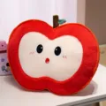 Niedliches Apfel Plüschkissen, weiche Plüschfigur Puppe Kissen mit großen Augen Variante. - Weihnachtsapfel