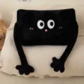 Oreiller en peluche noire à longs bras, coussin mignon créatif pour canapé et lit. - 60CM / Noir