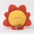 Cute sunflower plush pillow, soft smiling flower cushion for sofa and living room decor. - Sun 40*40cm