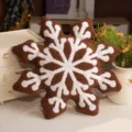Brown snowflake plush pillow, cute winter holiday stuffed toy, cozy home decorative cushion. - Coffee Octagonal Snowflake Throw Pillow