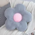 Leuk pluche bloem kussen grijs roze zacht kussen voor bank woonkamer thuis decor gezellig artikel - Grijs