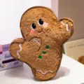 Süßer Cartoon Weihnachten Lebkuchenmann Plüsch Kissen weiche Puppe Weihnachtsgeschenk - Lebkuchenmann