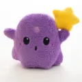 Mignon jouet en peluche fantôme violet tenant une étoile cadeau d'Halloween déco - 12cm / Violet