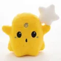 Cute yellow ghost plush toy star doll soft stuffed pillow for kids gift home decor! - Yellow