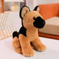 Süßer Schäferhund Plüschtier in sitzender Position, weiche Stofftier Welpe Puppe für Kinder. - Sitzender Deutscher Schäferhund (20cm)