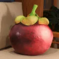 Coussin en peluche mangoustan créatif adorable fruit canapé décoration oreiller - Mangoustan