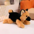 Süßer Simulationswelpe Plüschtier liegend weiches Kuscheltier Kinder beruhigende Puppe - Liegender Deutscher Schäferhund (30cm)