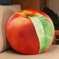 Coussin en peluche pèche 3D réaliste oreiller de fruit mignon pour canapé décoration - Nectarine